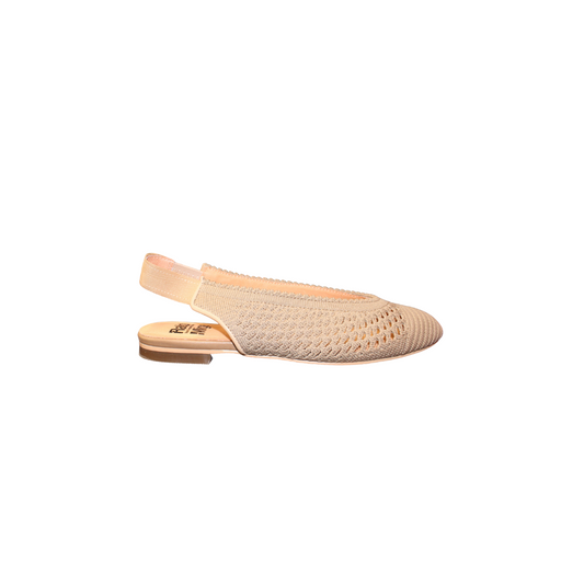 Ralph Migel Caramel Ladies Beige Knit Slingback