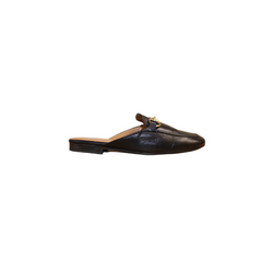 Menina 4024 Ladies Black Leather Mule