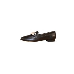 Menina 4015 Ladies Black Leather Loafer