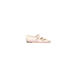 Luccini Catrula Girls Beige Leather Mary Jane