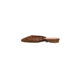 Ruth 3694 Ladies Tan Leather Mule