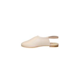 BluBlonc Celine Girls Bone Leather Slingback