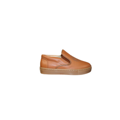 BluBlonc Tanner Boys Tan Leather Sneaker