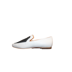 Ralph Migel Arch Ladies White Leather Loafer