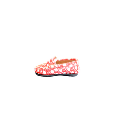 Atlanta Mocasin 32G Girls Red Floral Loafer