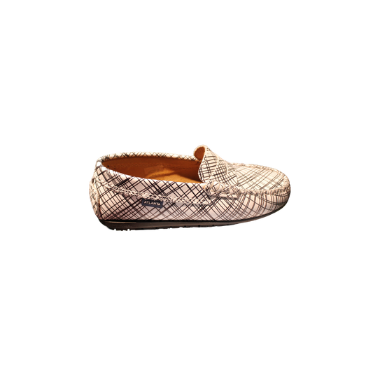 Atlanta Mocasin 32G white with black loafer