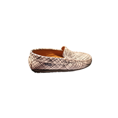 Atlanta Mocasin 32G white with black loafer