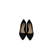 Melyann Latt Ladies Black Fabric Low Heel