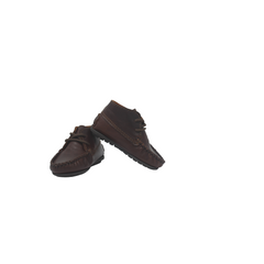 Atlanta Moccosin 73G Childrens Brown Leather Lace Up