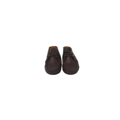 Atlanta Moccosin 73G Childrens Brown Leather Lace Up