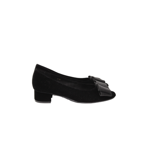 Van Eli Aral Ladies Black Velvet 1.5 inch heel