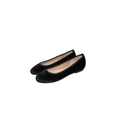 FSNY Kathy Ladies Black Velvet Flat