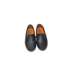 Atlanta Mocassin 32G Children's Black Print Loafers