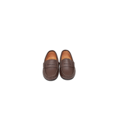 Atlanta Mocassin 32G Children's Brown Print Loafers