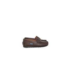 Atlanta Mocassin 32G Children's Brown Print Loafers