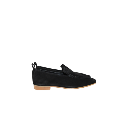 Ruth Secret 3420 Ladies Black Suede Smoking Shoe