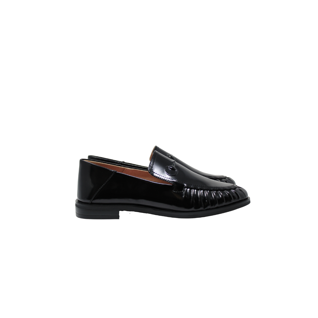 Esporee Frag Black Shiny Leather Loafer