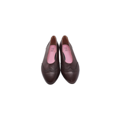 Esporee Tellon Wine Leather Flat