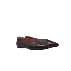 Esporee Tellon Wine Leather Flat