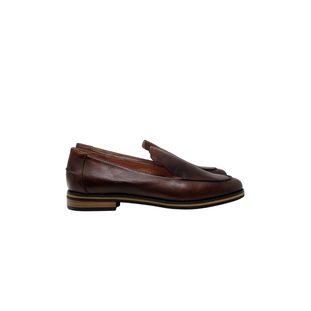 Esporee Whisky Brown Leather Loafer