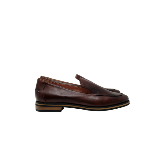 Esporee Whisky Brown Leather Loafer