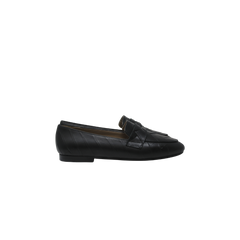 Brunella 405 Black Woven Leather Loafer