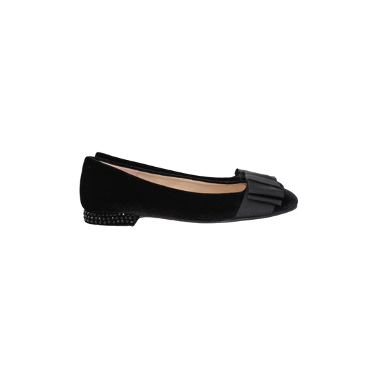 FSNY Drum Ladies Black Velvet Dress Shoe
