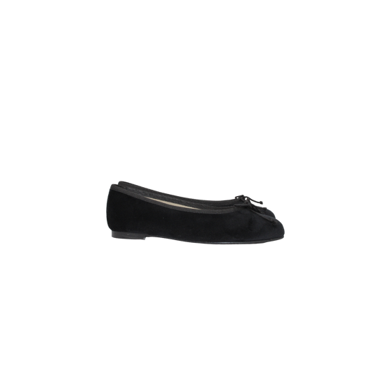 Menina Emma Black Velvet Flat