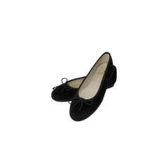 Menina Emma Black Velvet Flat