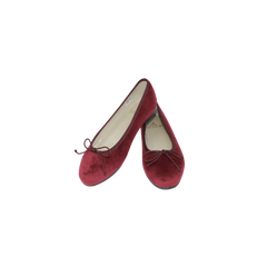 Menina Emma Burgundy Suede Ballet Flat