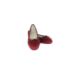 Menina Emma Burgundy Suede Ballet Flat