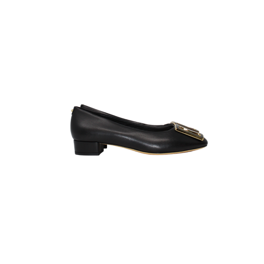 Melyann Vicky Ladies Black Leather Dress Shoe