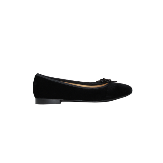 Menina Menina3 Ladies Black Velvet Ballet Flat