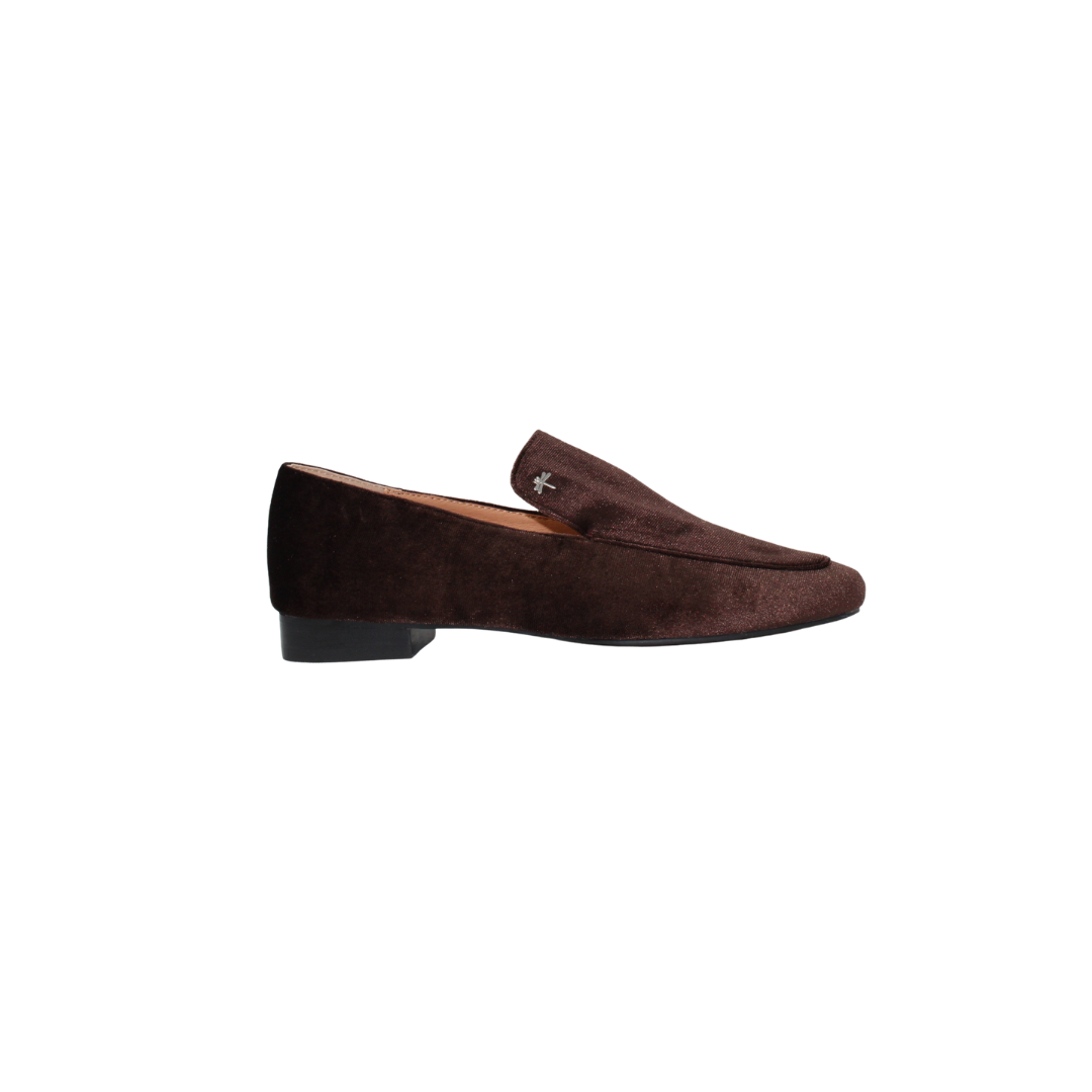 Ralph Migel Hope Ladies Brown Velvet Loafer