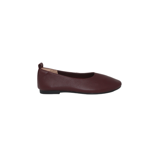 Ralph Migel Adriana Ladies Burgundy Leather Flat