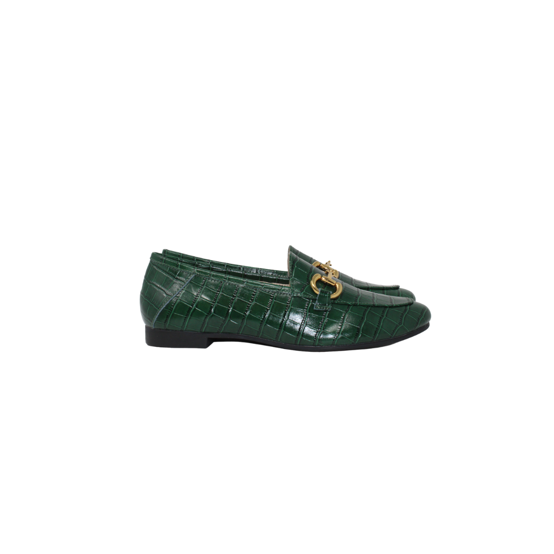 Boutaccelli Ling Ladies Green Crock Loafer