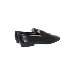 Blublonc Emma Ladies Black Leather Loafer