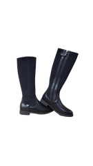 Venettini Simba2 Childrens Black Leather Boot