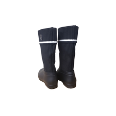 Lolit WB-304 Childrens Black Boot with White Stripe