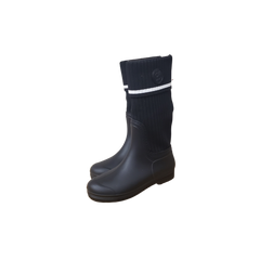 Lolit WB-304 Childrens Black Boot with White Stripe