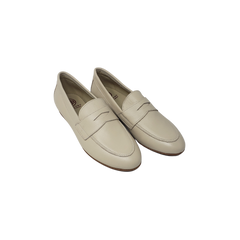 Blublonc Caylee Beige Leather Loafer