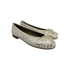 Papanatas 5631 Children's Gold Print Ballet Flat