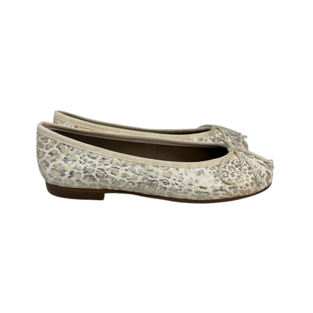 Papanatas 5631 Children's Gold Print Ballet Flat