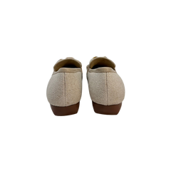 Vaneli Kevvy Ladies Beige Canvas Loafer