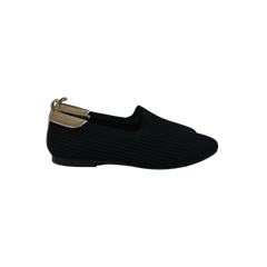 Esporre Laura Ladies Black Knit Flat