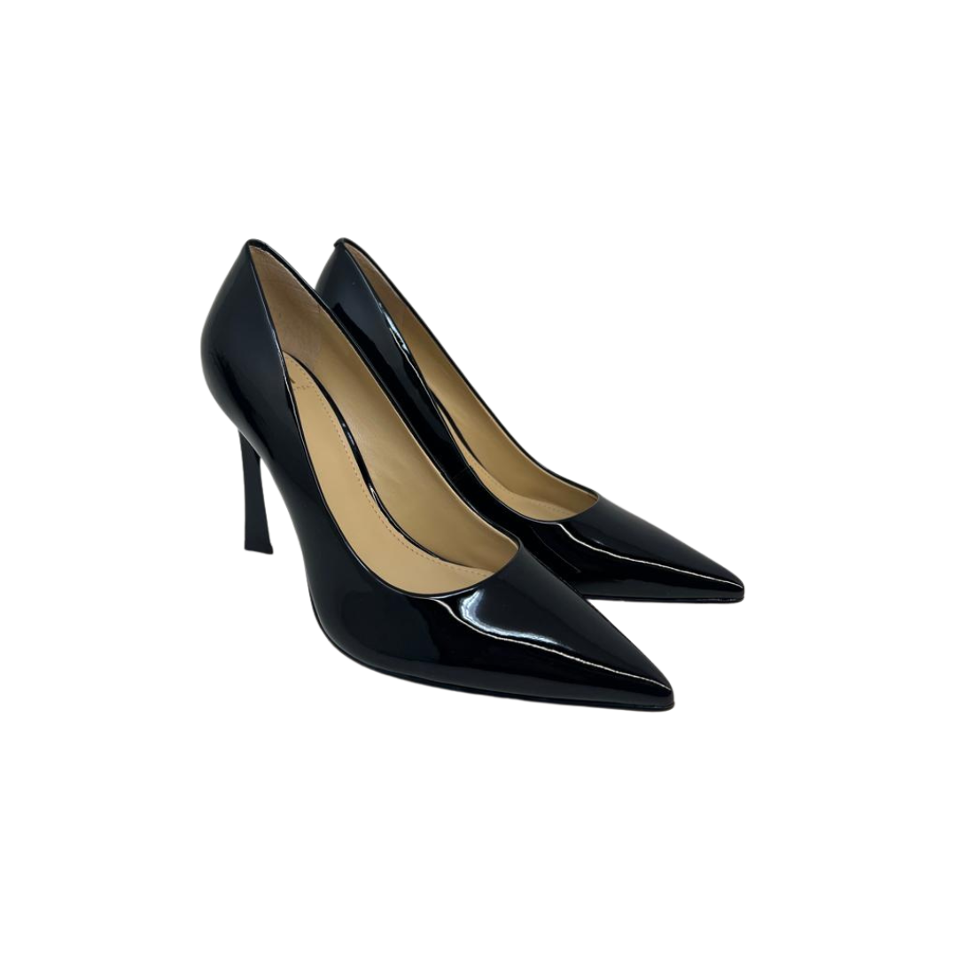 Marc Fisher Sassie Ladies Black Patent Spike Heels 7.5