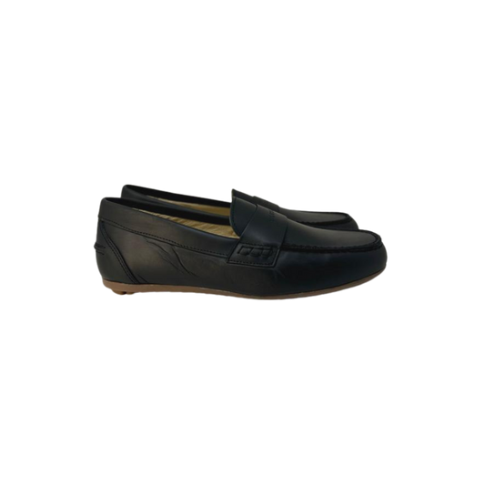 Blublonc Hannah Children's Black Leather Loafer