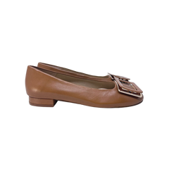 FSNY Drum-54 Ladies Camel Leather Dress Shoe