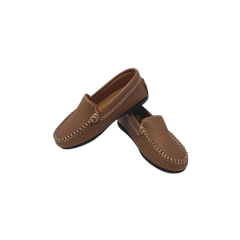 Atlanta Mocasin 15G Kids Camel Leather Loafer