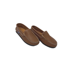 Atlanta Mocasin 15G Kids Camel Leather Loafer